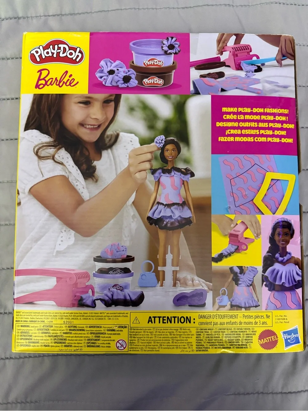 Play-Doh Barbie Fashionista Ruffles Playset - Purple & Pink